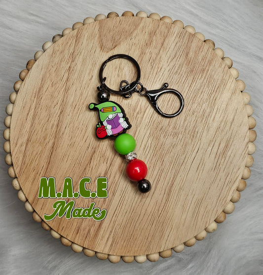 Teacher Gnome Key Chain