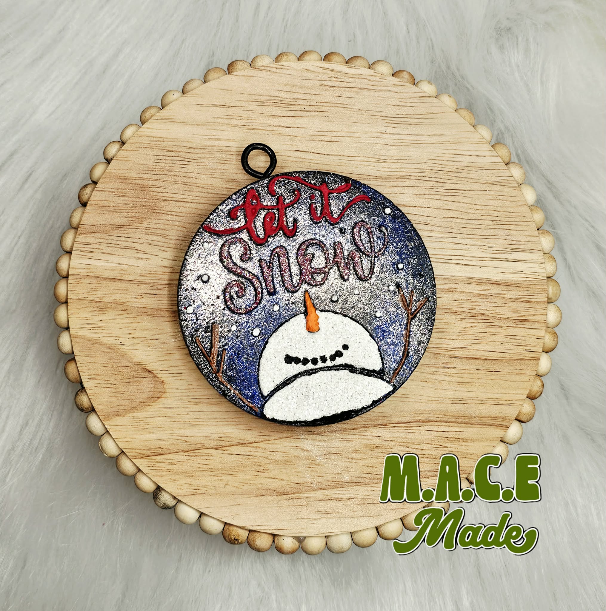 Snow globe car freshie