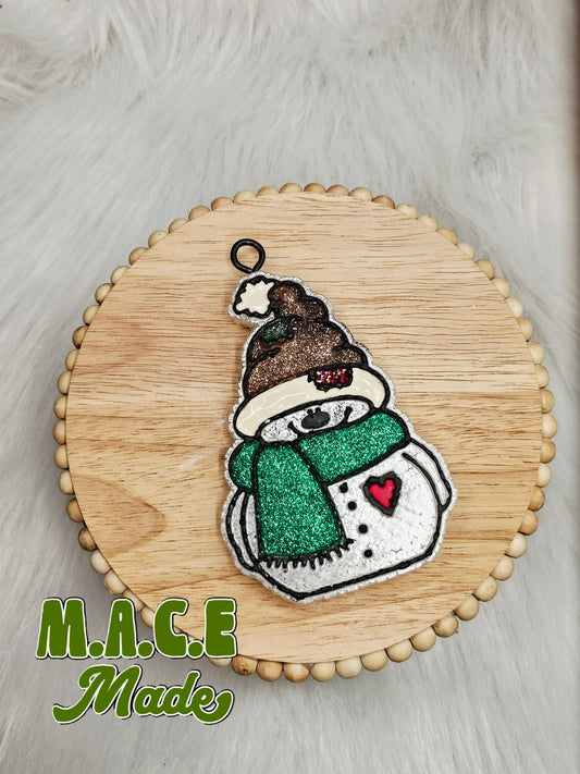 Snowman Freshie Candy Cane Bliss