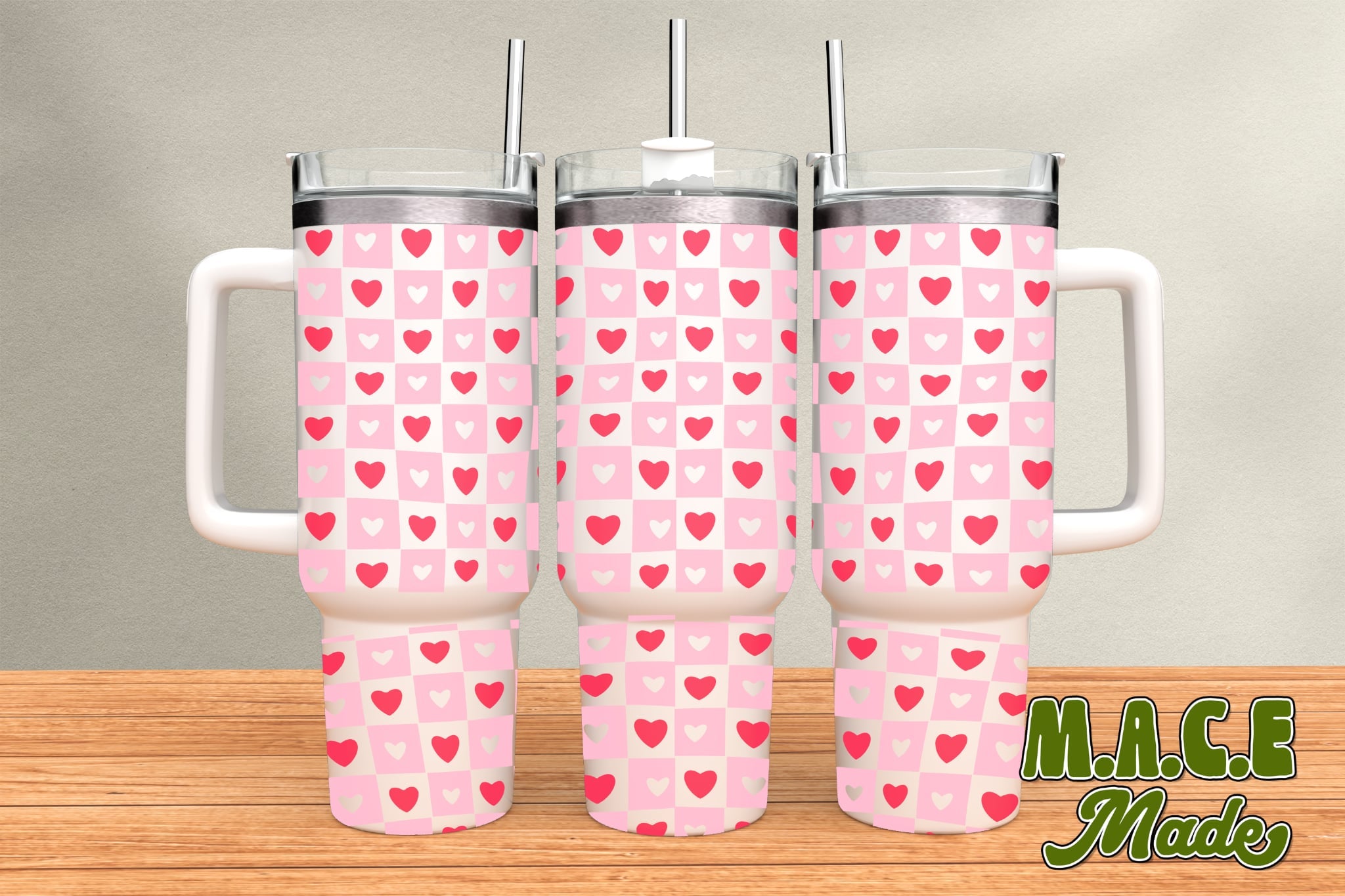 Hearts 40 oz Tumbler