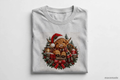 Highland Cow Santa Christmas Sweatshirt