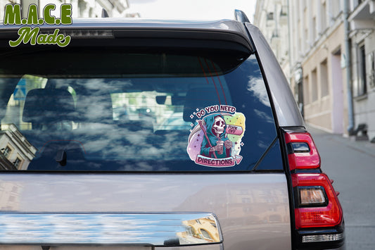Grim Reaper Directions Decal