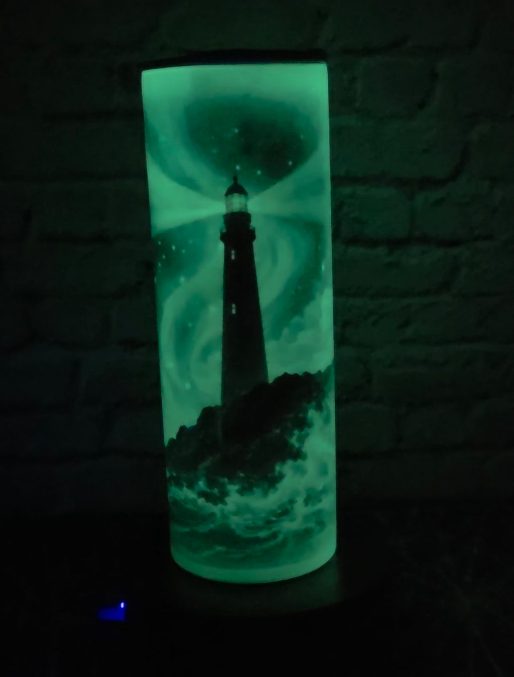 Glow-in-the-Dark Lighthouse Tumbler – 20oz