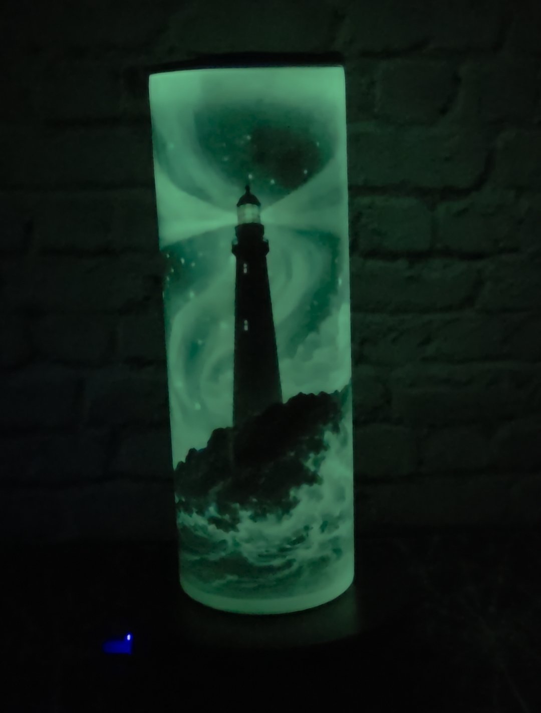 Glow-in-the-Dark Lighthouse Tumbler – 20oz