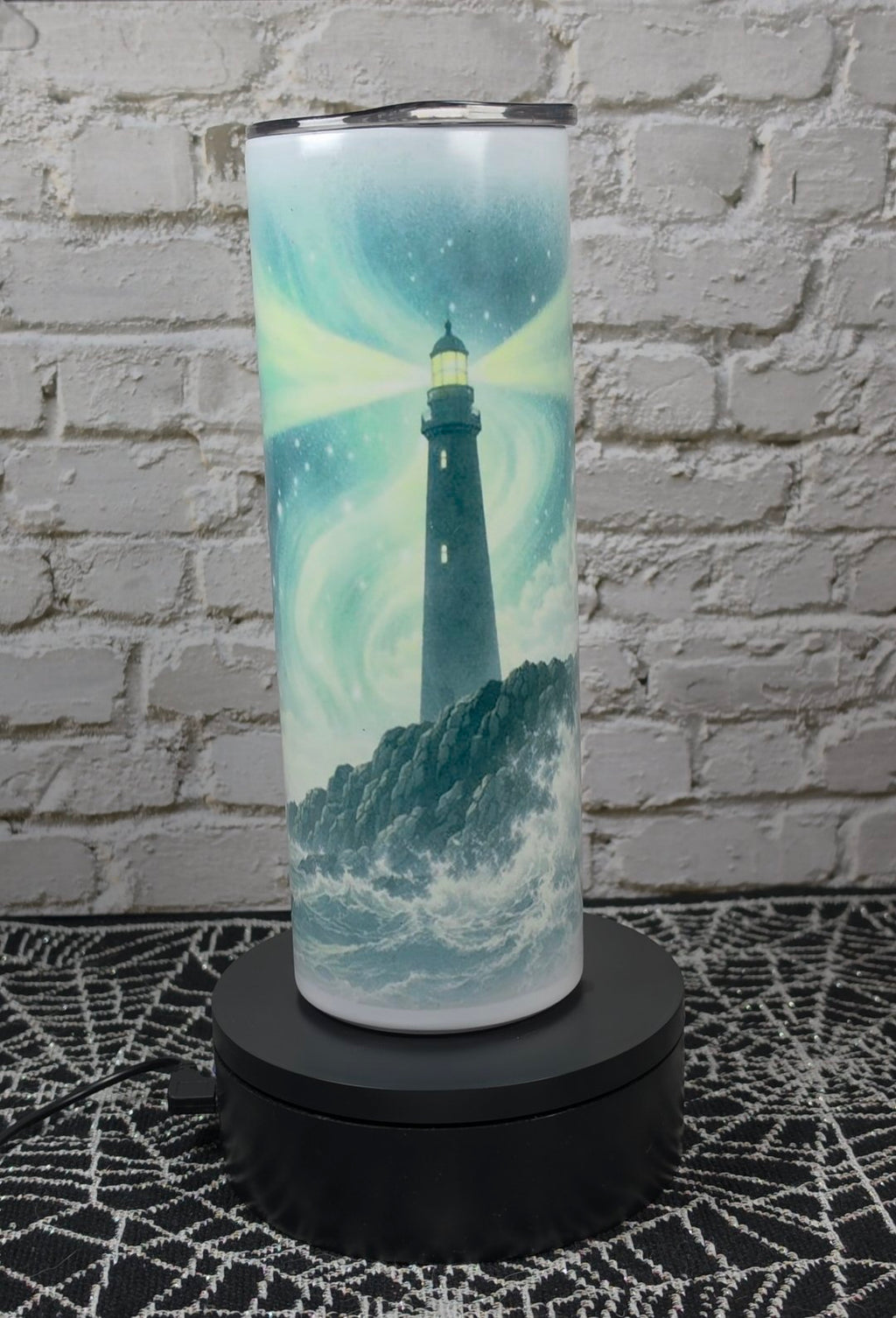 Glow-in-the-Dark Lighthouse Tumbler – 20oz
