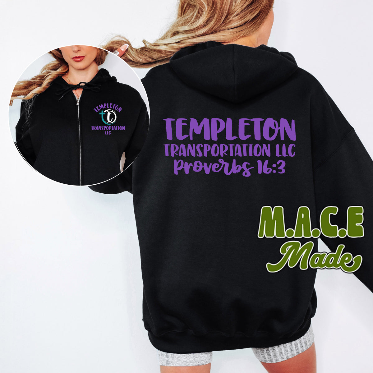 Templeton Transportation zipup