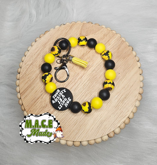 Your anxiety is a lying how wristlet