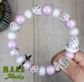 Beautiful lilac floral egg wristlet