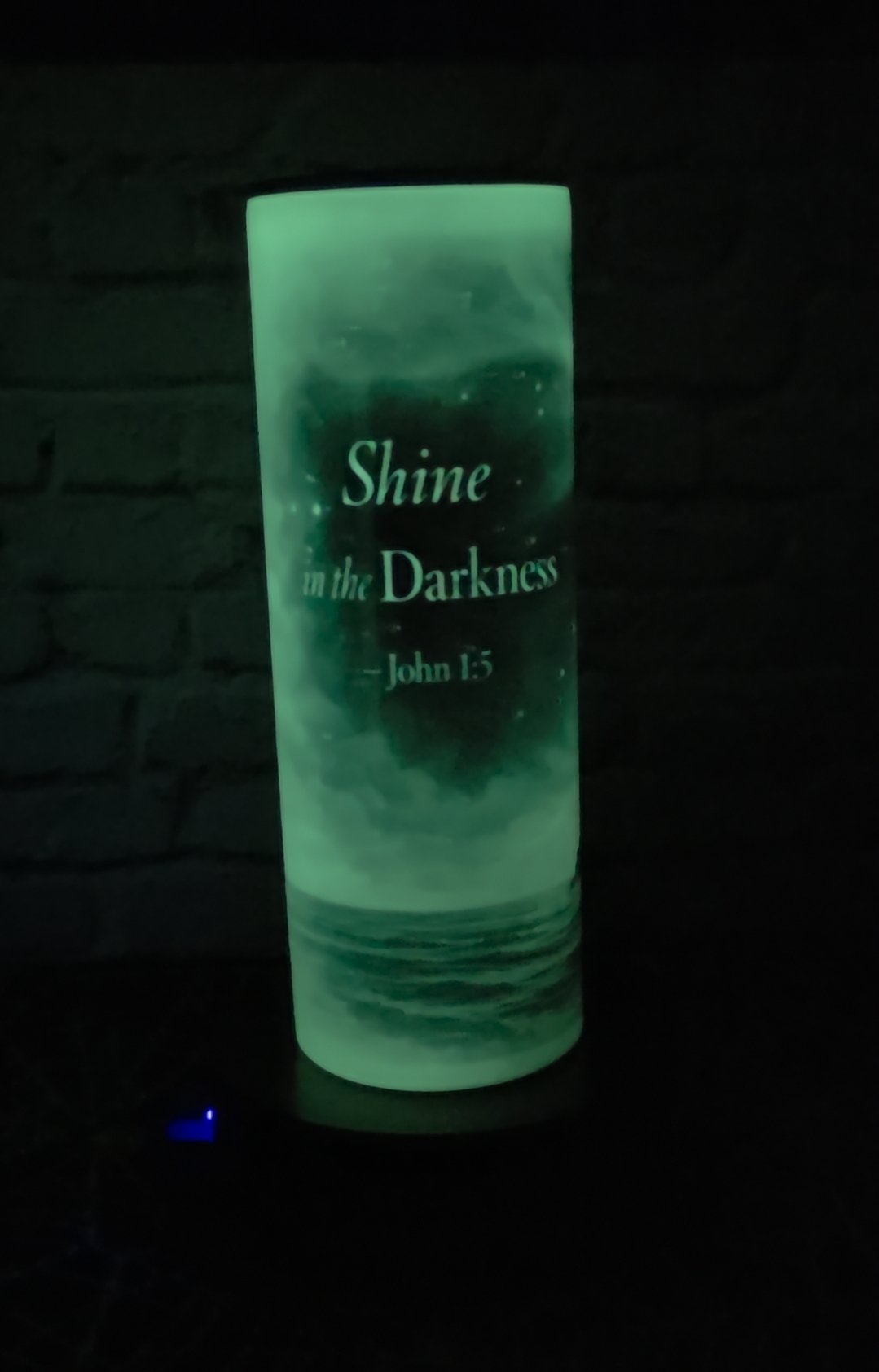 "Shine in the Darkness" Faith Tumbler – 20oz
